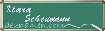 Klara Scheumann Visitenkarte